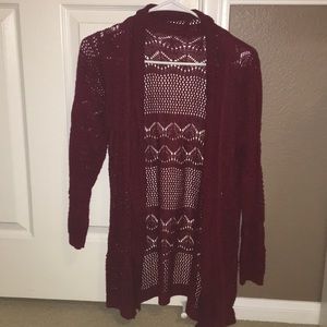 Maroon Cardigan